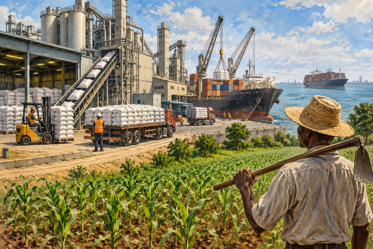 Editorial illustration: Africa’s fertilizer capacity is growing. Access is the real test.
