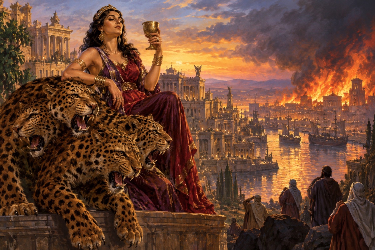 Editorial illustration: Mystery Babylon: The Final Chapter