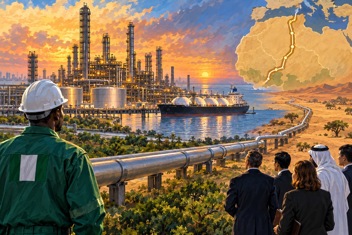 Editorial illustration: Why Nigeria’s energy sector is drawing global attention