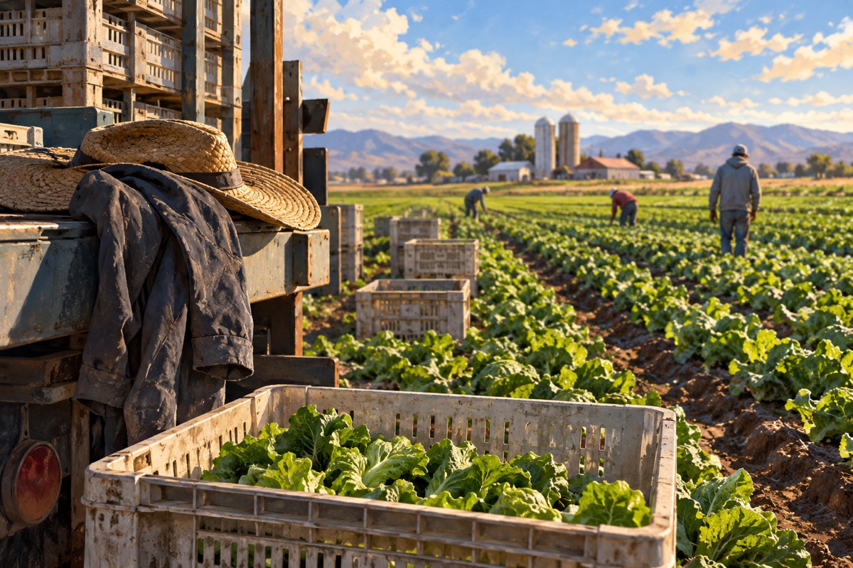 Editorial illustration: What mass deportations could mean for American farms