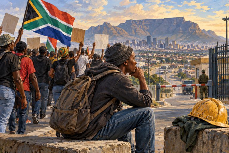 Editorial illustration: South Africa’s migration marches: pressure without a jobs solution